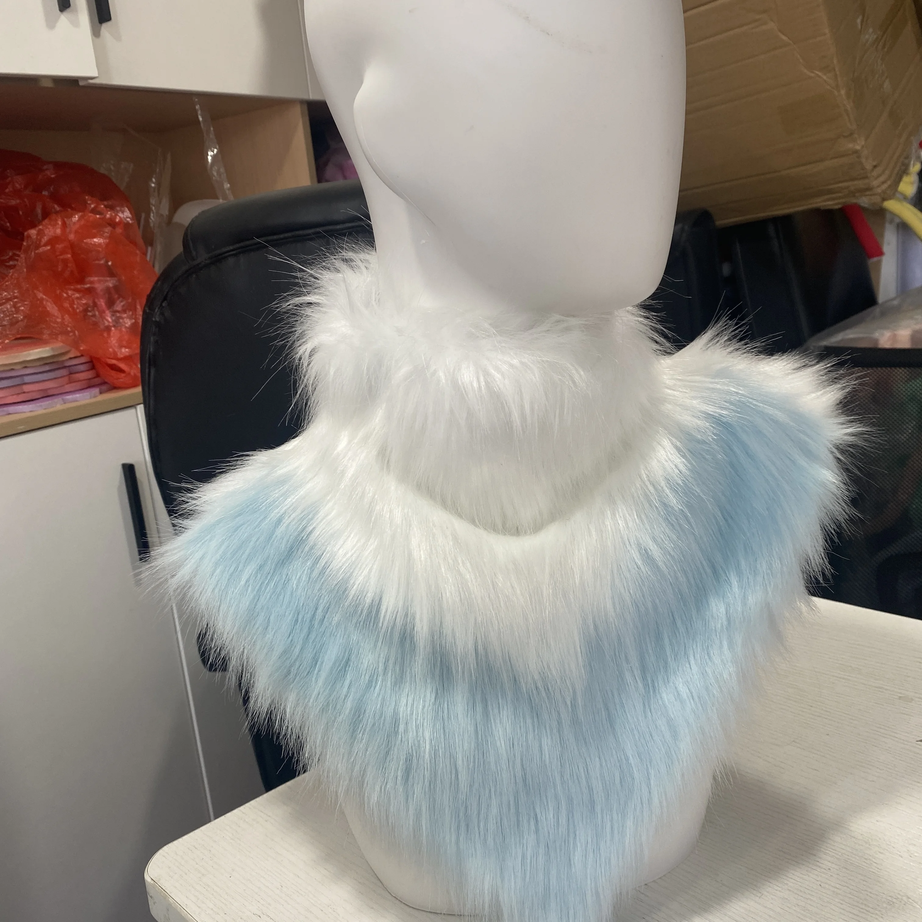 Fursuit Kigurumi Headsets Accessories Fur Collar Scarf Furry Cosplay Costume Furry Suit Cartoon Comic Show Anime Peripheral