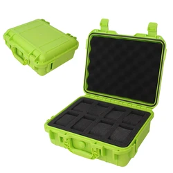 Vintage 8-Grid Color Watch Storage Box with Enhanced Cushioning and Moisture-Resistance (Light green)