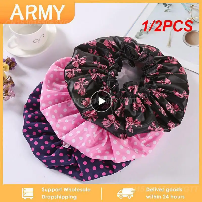 

1/2 шт., водонепроницаемые разноцветные чехлы для волос из полиэстера и хлопка