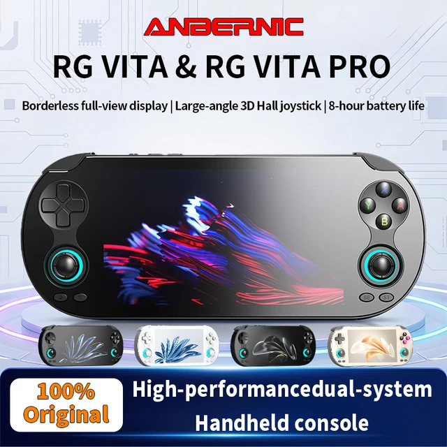 Console de jeu portable ANBERNIC RG VITA / RGVITA Pro, écran tactile IPS, 5000 mAh, lecteur de jeux vidéo, prend en charge le streaming AI RixelHK 1