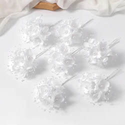Elegant Pearl - Inspired Artificial Flower Bouquet - 3Pcs (1)