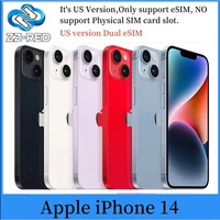 Apple iPhone 14 6GB RAM 128GB 256GB 512GB ROM US version Dual eSIM 6.1" Genuine Super Retina OLED Face ID NFC A15 5G cellphone