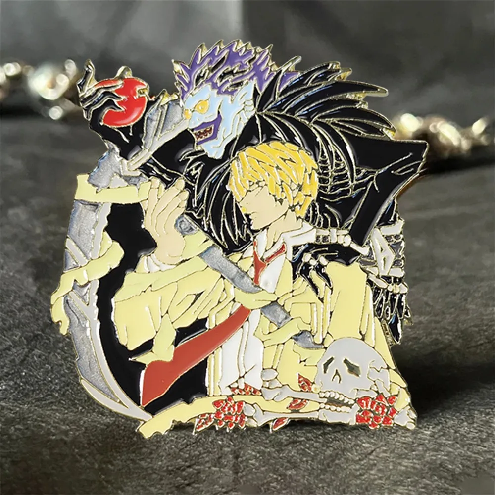 Эмалированная брошь в виде героев аниме «Death and Notes» | AliExpress
