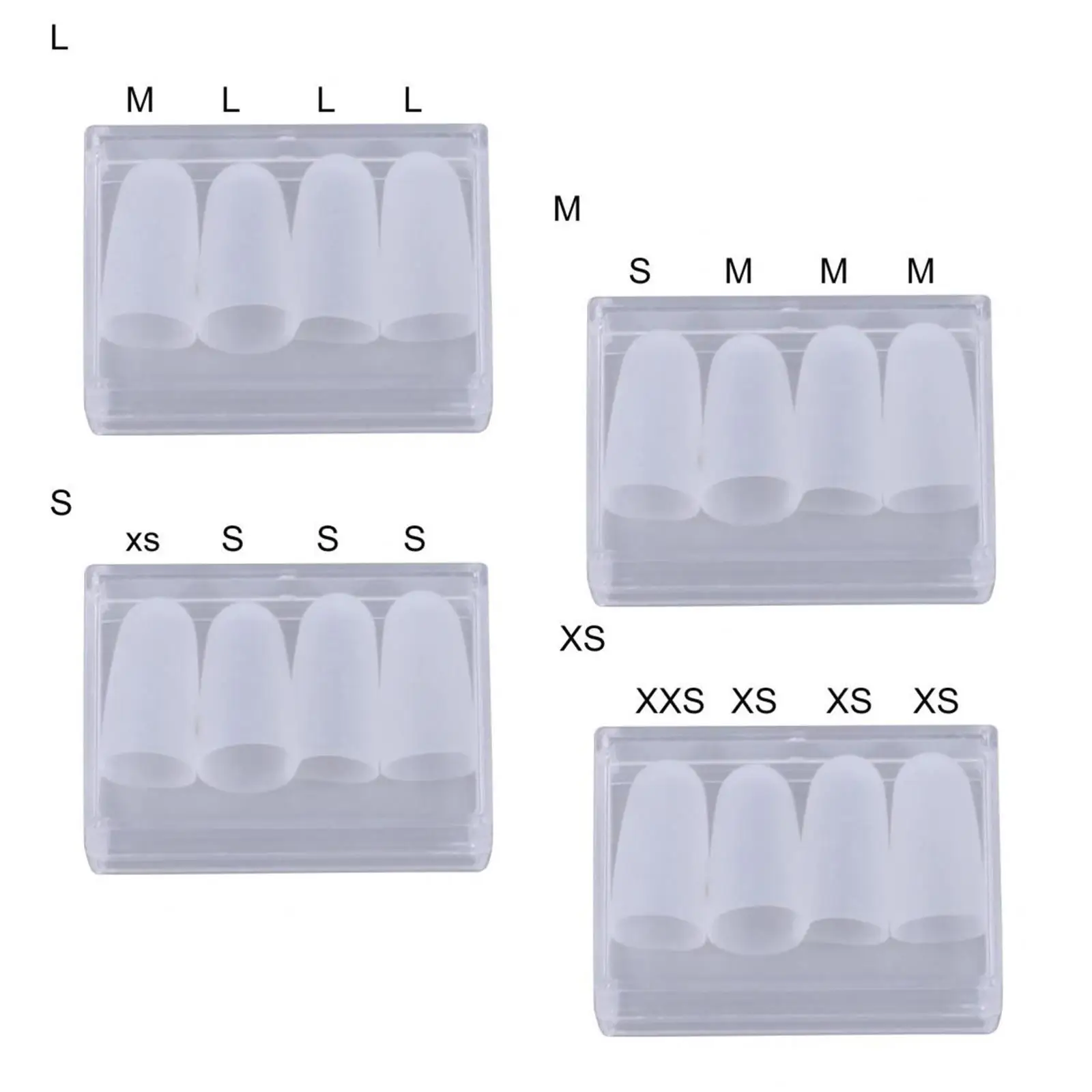 Silicone Covers for Guitar Fingertips, Set of 4 for Beginners