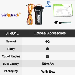 4G Mini Waterproof GPS Tracker with Built - in Battery and Online Tracking Software (4G With Bat Relay)