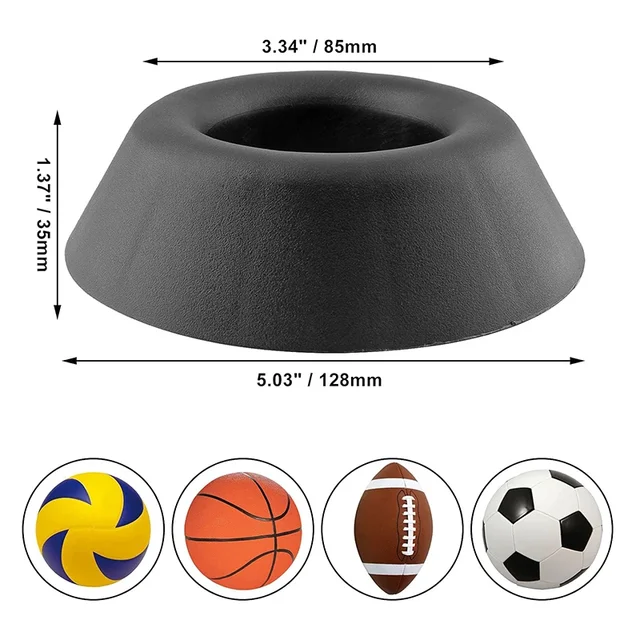 1PC Color Plastic Ball Stand Display Holder Rack Basketball Football Soccer Rugby Ball Storage Support Base 4