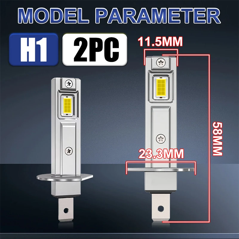 H1 LED 헤드라이트 전구 CANBUS 4500W 슈퍼 브라이트 안개등 자동차용 미니 무선 램프 자동 헤드램프 플러그 앤 플레이 12V 24V