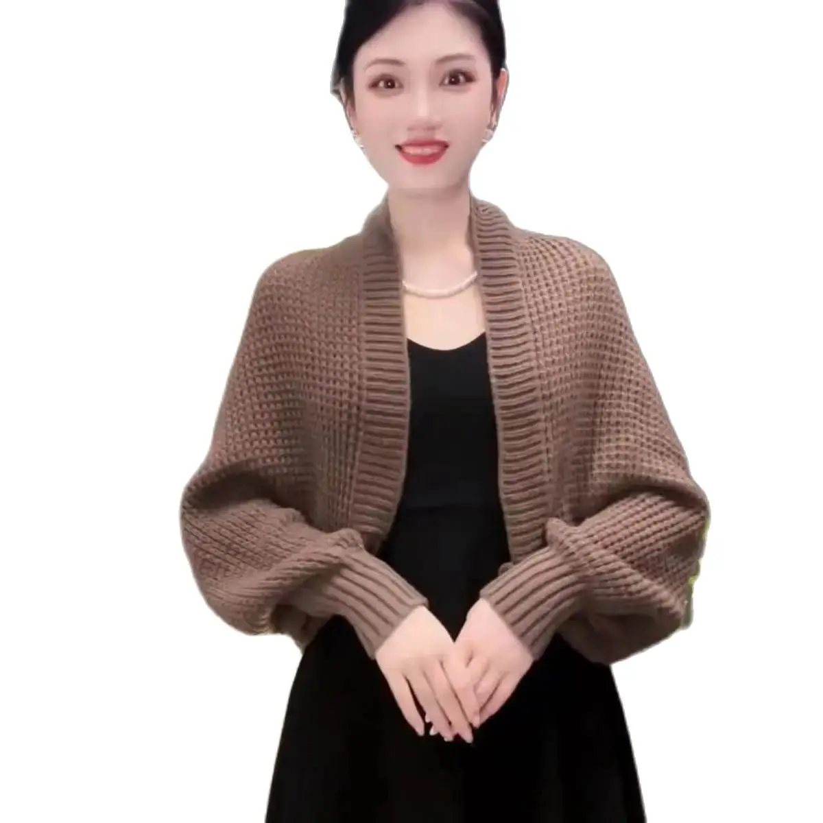 Shrug Elegant Evening Cardigans Wedding Evening Full Sleeve Open
