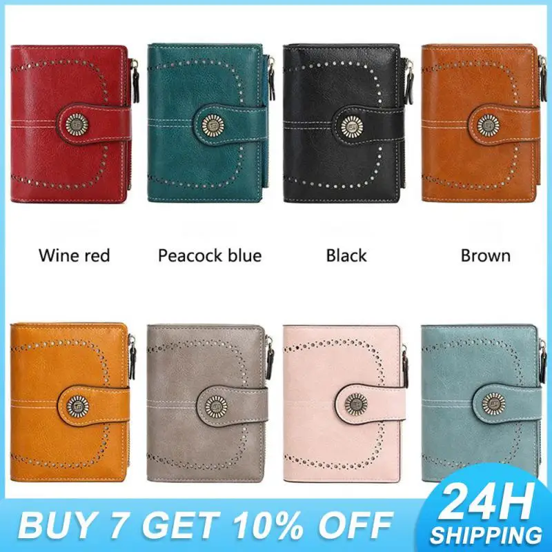 

Coin Purse High Quality High Capacity Comfortable Zipper Wallet Multiple Card Slots Multifunction Easy To Clean Pu Wallet