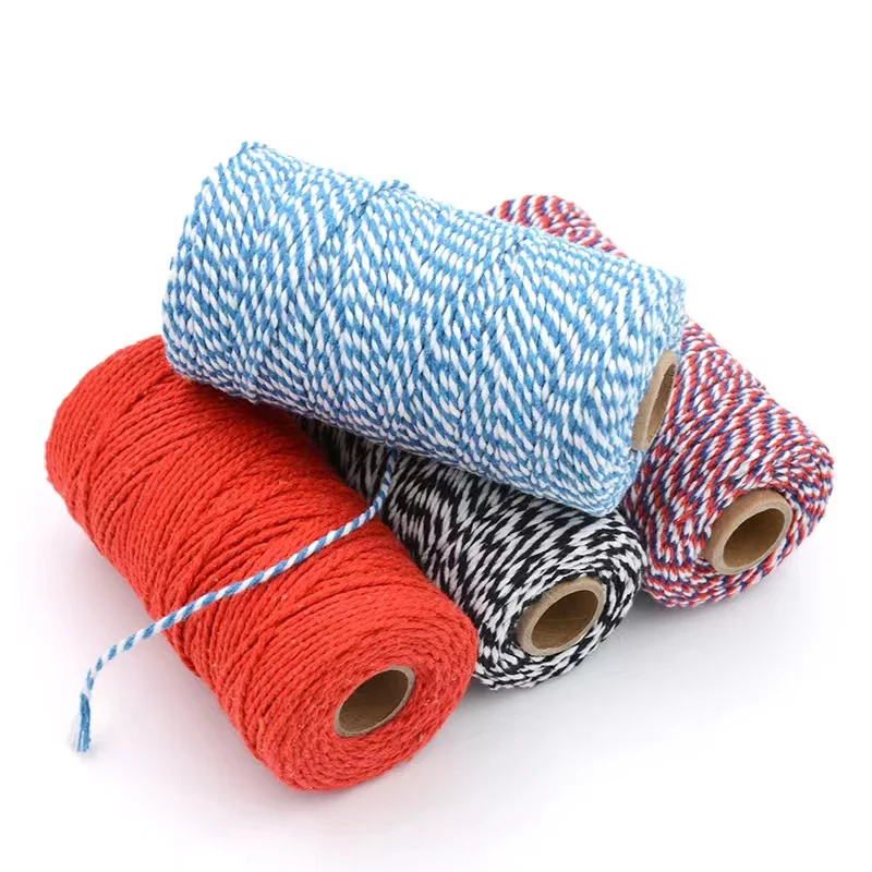Macrame Cord Macrame Cord 2mm 100m Cotton Rope Natural Cotton Rope for Knots Macrame Supplies Wall Hangers Boho Decoration String