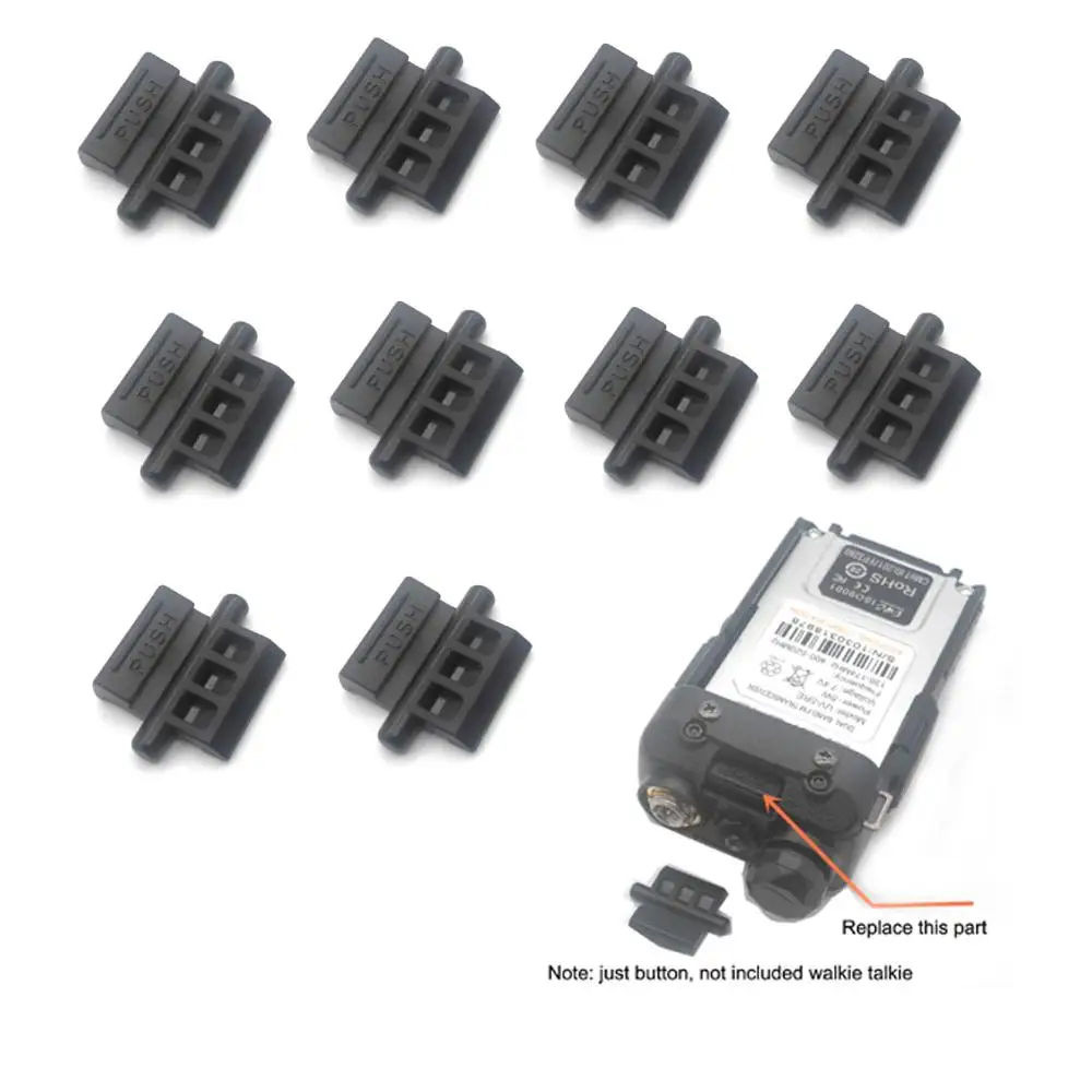 10PCS Baofeng UV-5R Series Two Way Radio Replacement Battery Lock Hold Push Button for UV5R WUV-5R UV-5RA 5RE Walkie Talkie