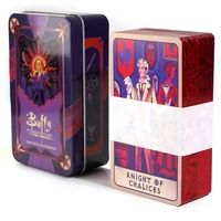 Buffy the Vampire Slayer Tarot Deck In A Tin Box Metal Box 78pcs Cards with paper Guidebook Gold-Gilded Edges Hardcover Edition 1