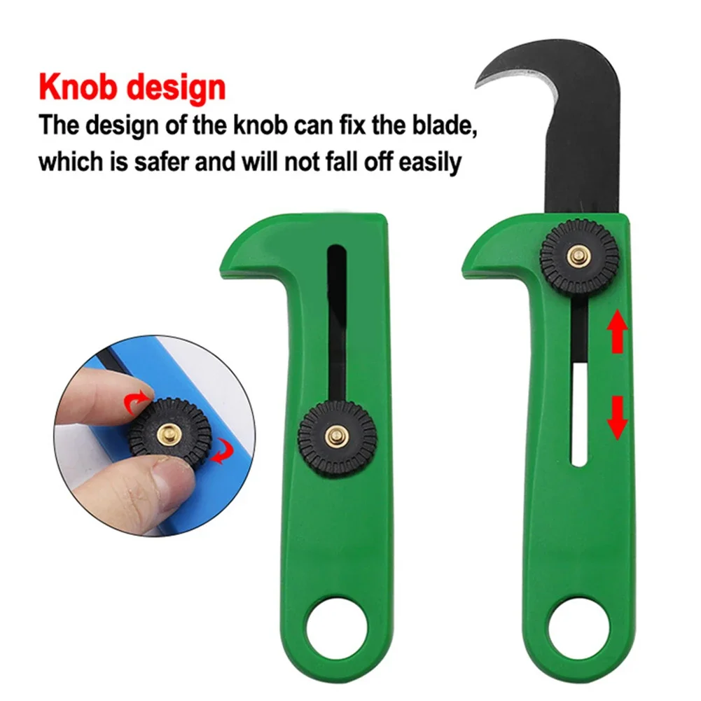 Unpacking Utility Knife Portable Express Parcel Push Blade Keychain Hook Cutter Tool