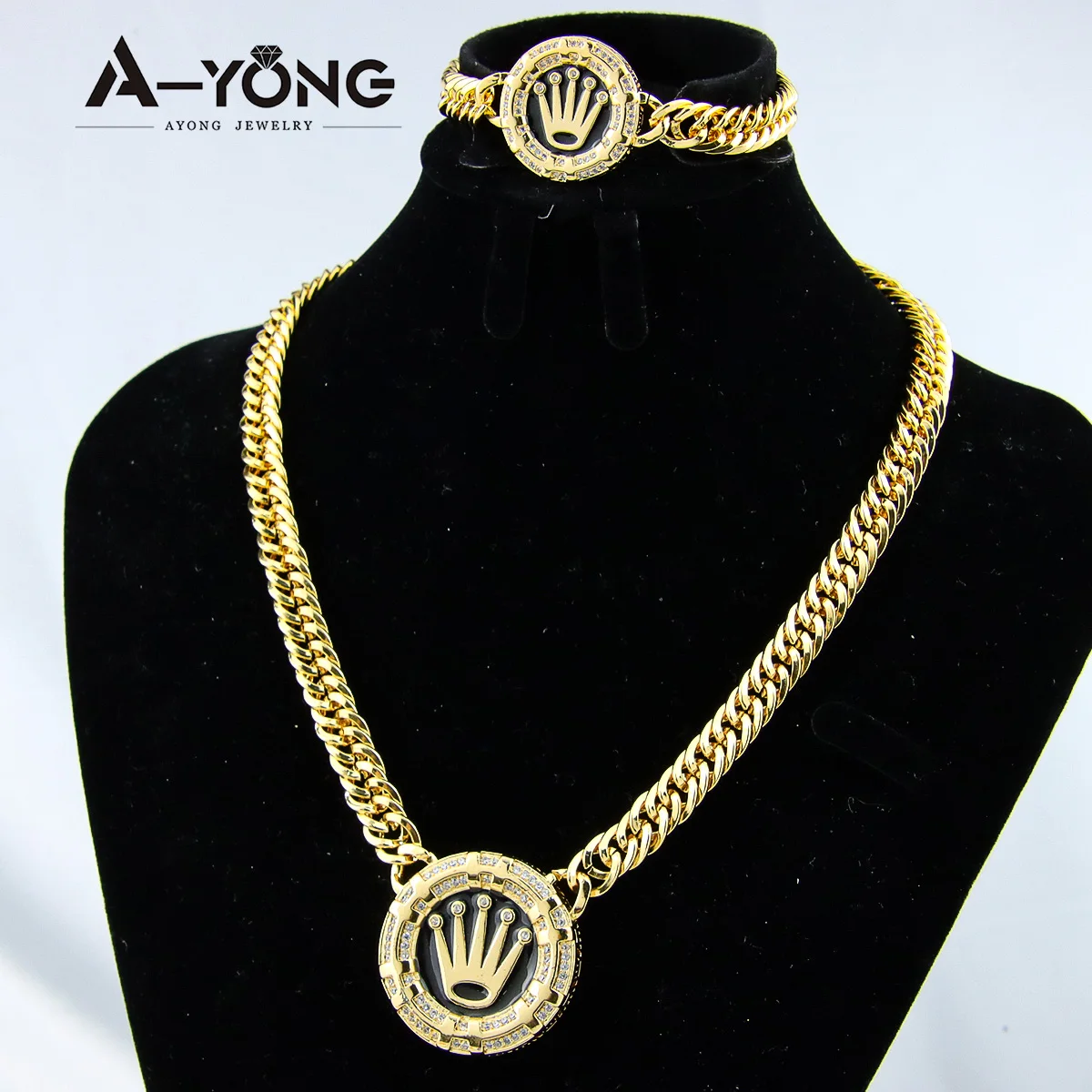 Jekvill Gothic Castle Necklace 14k Gold Plated - Unisex Punk Gothic Jewelry For Women And Men