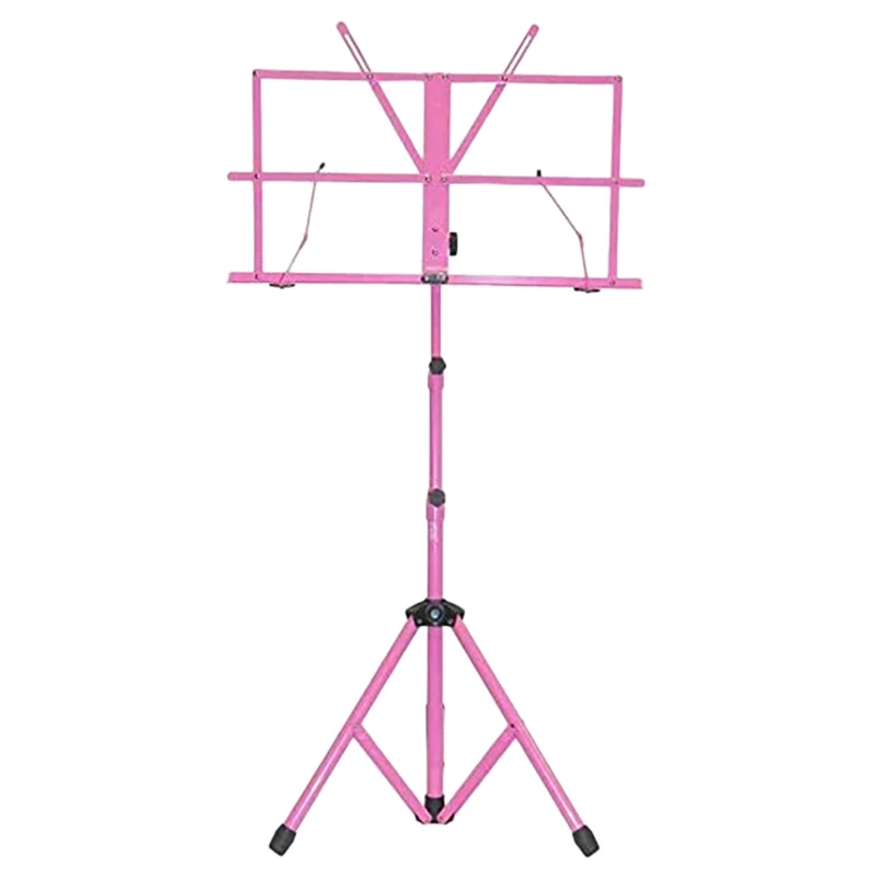 

Metal Folding Music Stand - Professional Portable Stand For Sheet Music, Adjustable Music Holder With Carrying Bag