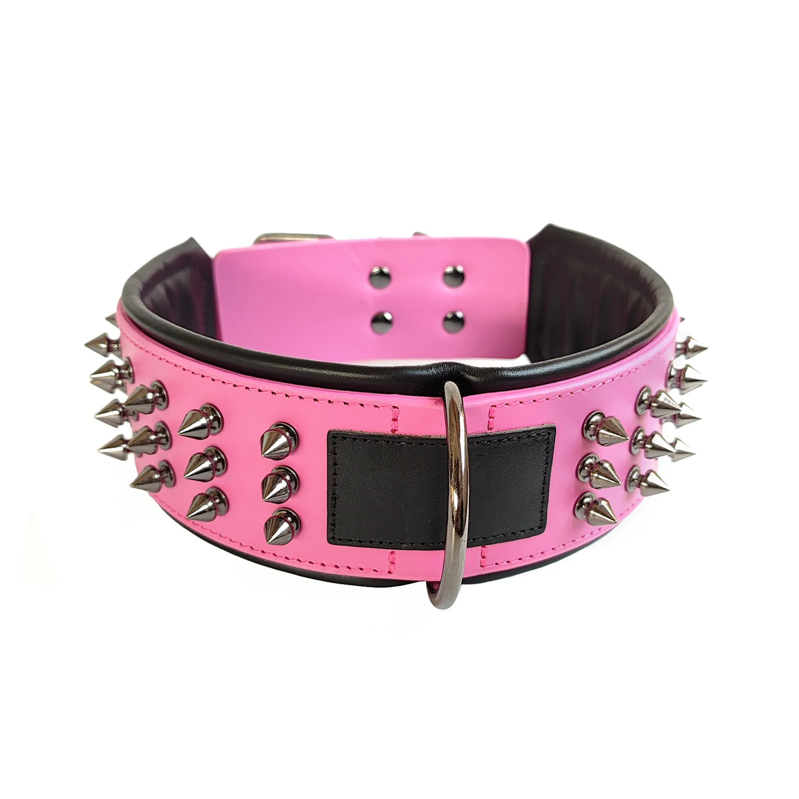 NONE Studded Leather Dog Collar 7