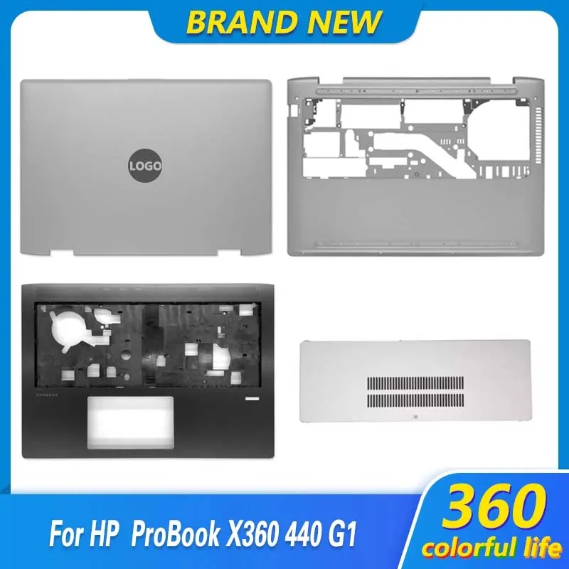 Nuovo Per Hp Probook X360 440 G1 Laptop Lcd Cover Posteriore Poggiapolsi Custodia Superiore Inferiore Coperchio Porta Coperchio Posteriore Topcover L2