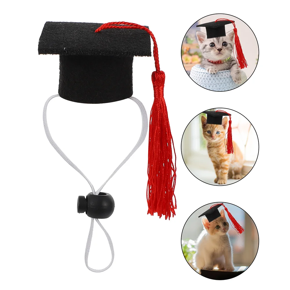 

Graduation Dog Hat Cap Pet Cat Party Hats Mini Caps Puppy For Dr Small Bachelor Costumes Outfit Dogs Costume Doctoral Doctor