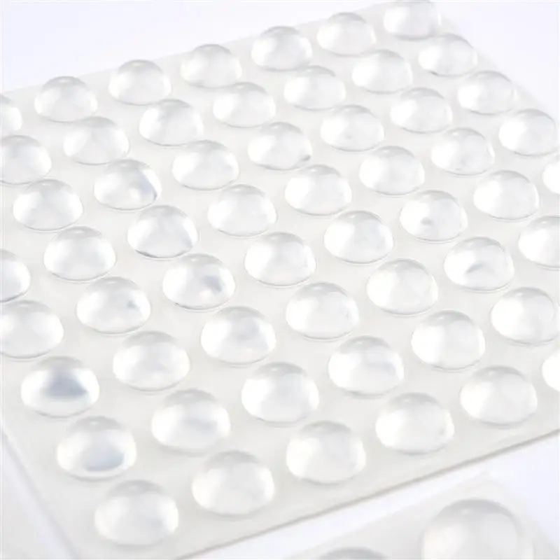 36/64/100Pcs Door Sticker Paste Silicone Cushion Cabinet Silencer Rubber Mat Furniture Anti-Collision Anti-Skid Rubber Particle