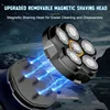 6D Electric Head Shaver for Bald Men, Upgraded Magnetic Shaving Head, USB Rechargeable LED Display, Rotary Shaver Grooming Kit 3