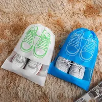 5/10Pcs Set Shoe Storage Bag With Thickened Non-woven Fabric Strap Mouth Large Capacity Travel Waterproof Shoe Bag Moistureproof 2