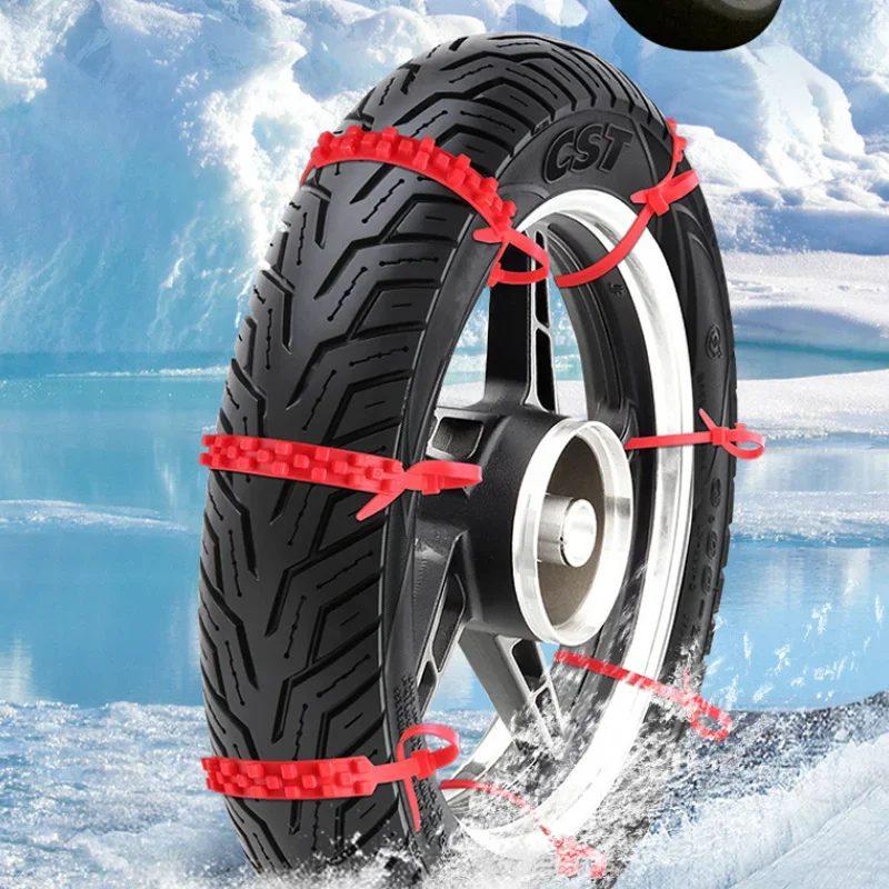 Car Tire Chains Universal Emergency Tire Traction Chain Anti slip Tie Safety Belt Snow Chains Motorcycle Accessories For Snow