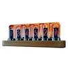 New Design IPS pseudo glow tube clock rhythm level meter desktop ornaments Christmas New Year gift 1