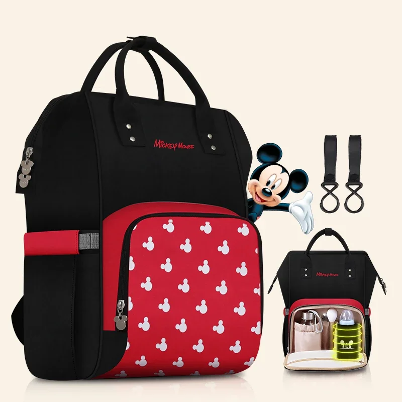 Diaper Bag Diaper Backpack Disney Mickey Minne Diaper Bag Backpack Waterproof for Baby Storage