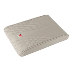 Enhanced Car Arm Rest Booster Mat Protection Cushion with Storage Box Cover Pad (CUPRA - Grey)