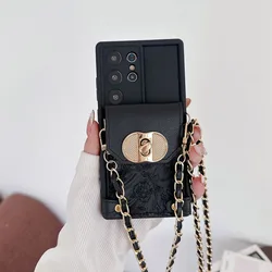 Crossbody Wallet Card Phone Case with Soft Cover for Realme5 Pro (Black)