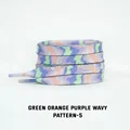 Green orange violet