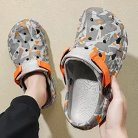 Shoes Men's Clogs Slippers Sandals 46 47 Male Garden Shoes Flat Camouflage Sandals Male Big Size Outdoor Flip Flops Home Clogs