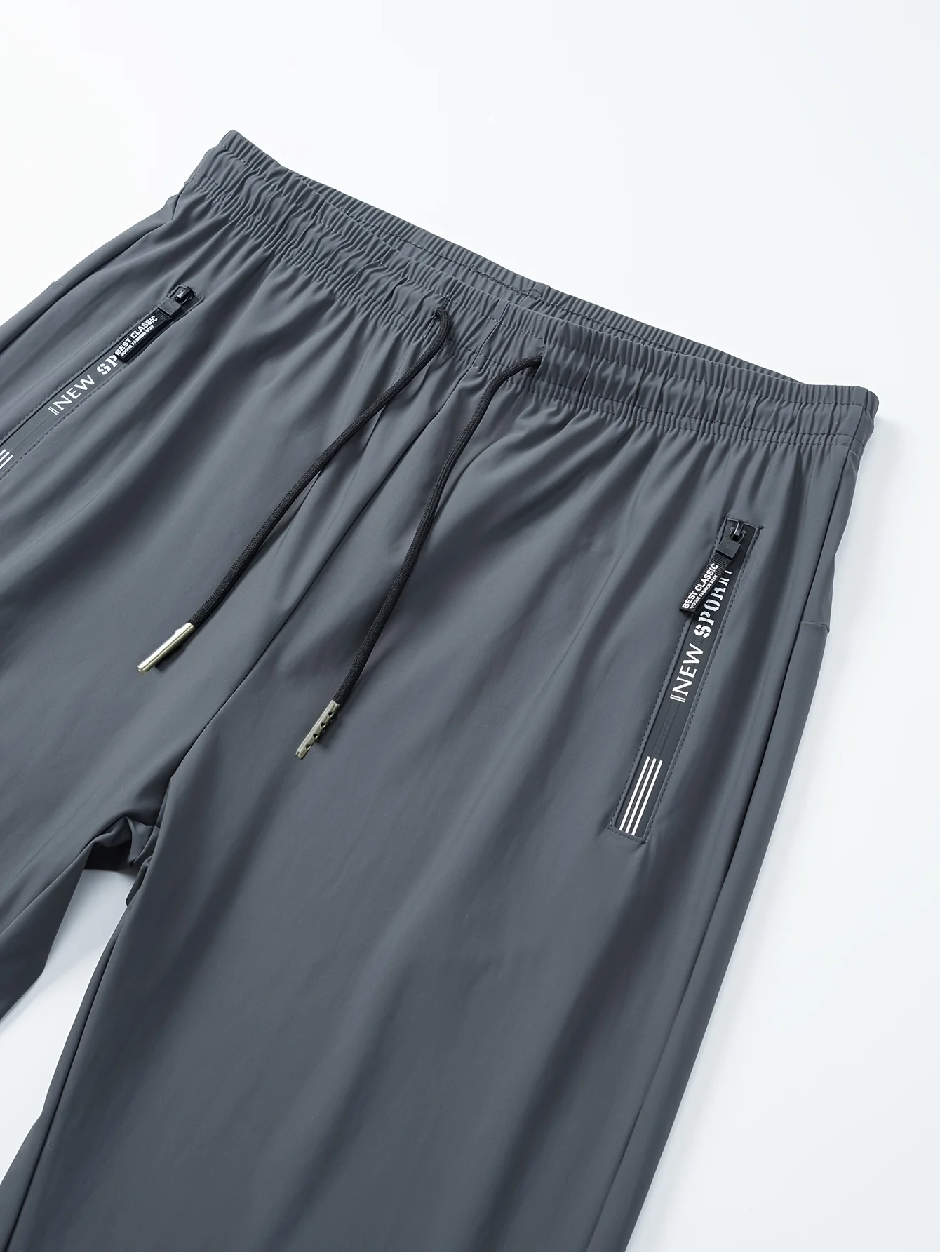 Breathable plus size men’s casual jogger pants – quick-dry elastic waist sport trousers 05