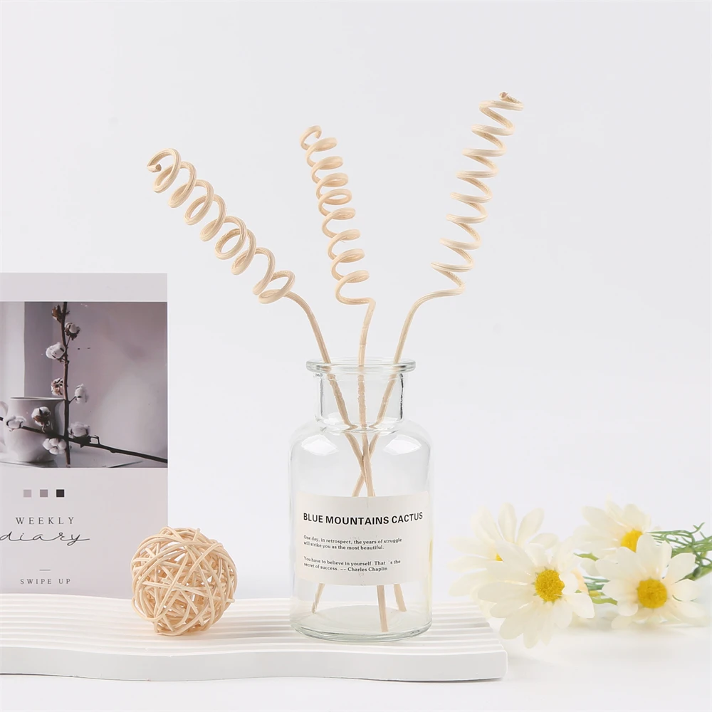 6PCS 아로마 테라피 등나무 불 없음 아로마 디퓨저 스틱 홈 거실 향기로운 향 용품 Fireless 아로마 스틱