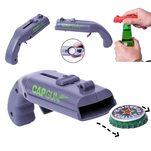 Ouvre-bouteille de bière, pistolet à bouchon, ouvre-bouteille de boisson Portable, lanceur de bouchon, fourniture de fête de cuisine, outil de Bar, accessoires de cuisine 1