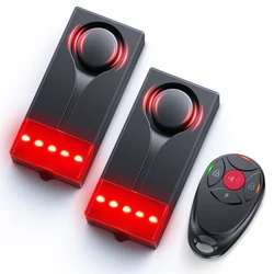 Awapow Wireless High - Decibel Anti - Theft Alarm with Remote - Controlled Light and Security Features (SET C)