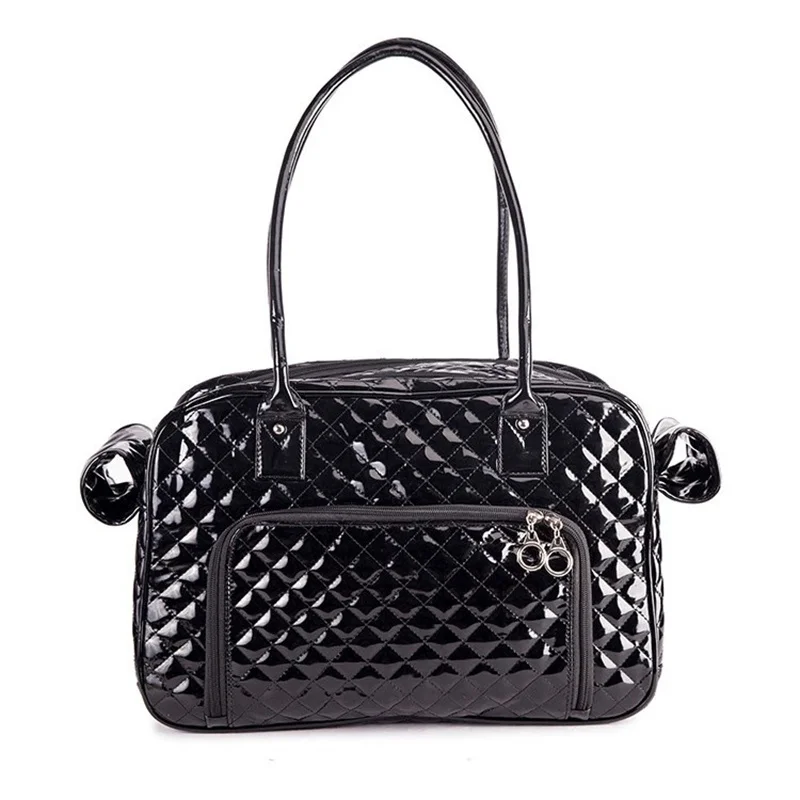 Title 10, Luxury Pet Carrier Bag Puppy PU Leather Tote Ba...