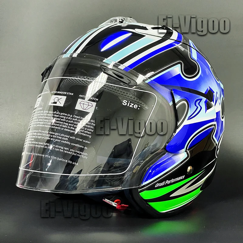 Open Face Helmet RAM 4 NAKANO SHURIKEN GRAPHIC COLOR Motorcycle Riding Motocross Racing Motorbike |