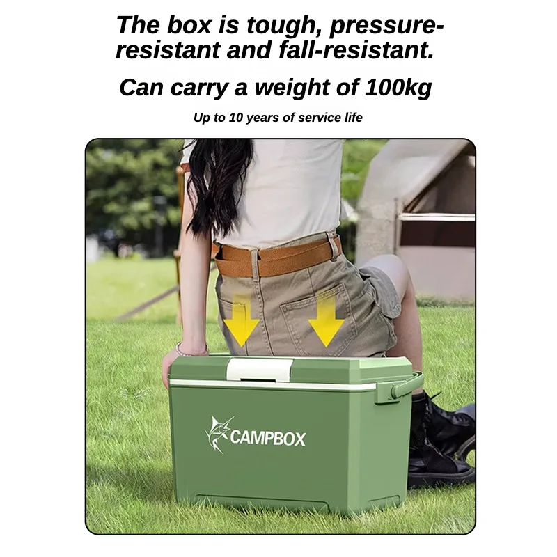 Portable 7L Outdoor Camping Picnic Ice Block Insulation Box Insulated Thermal Cooler Box