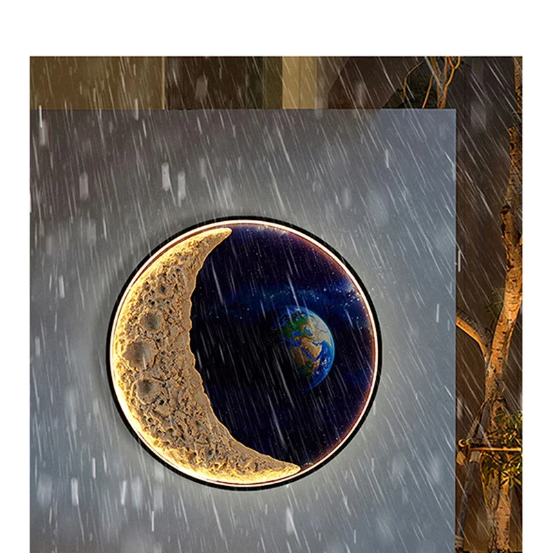 Solar Circular Wall Light