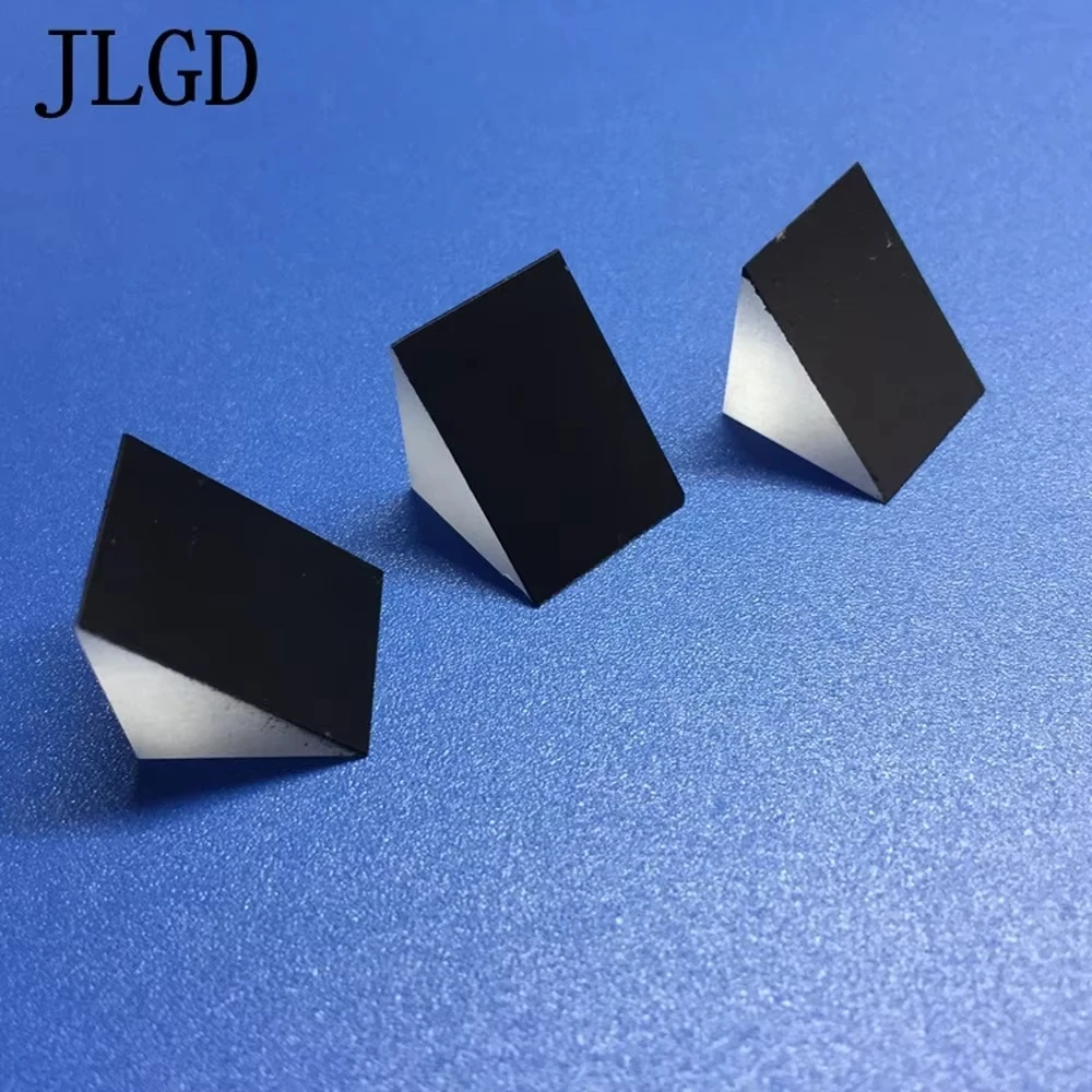 Enhanced Optical K9 Glass Right-Angle Prism with 45-Degree Reflective Coating