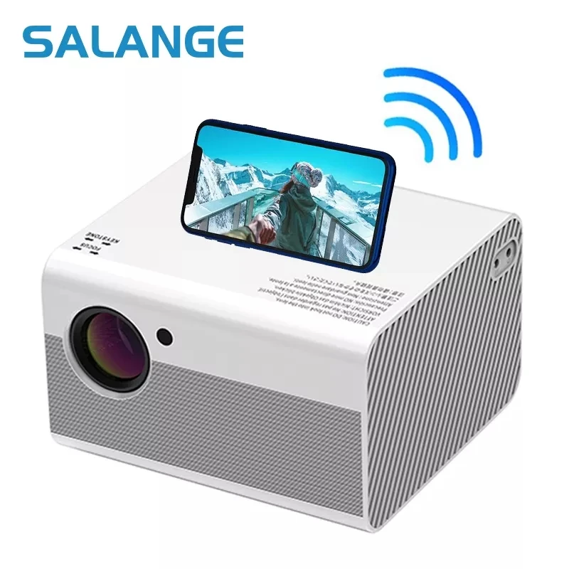 Salange mini proyector Full HD 1080P para cine en casa, dispositivo de proyección portátil , 1920x1080, 4000 lúmenes, USB, Android y reproducción de de cine hogar| - AliExpress