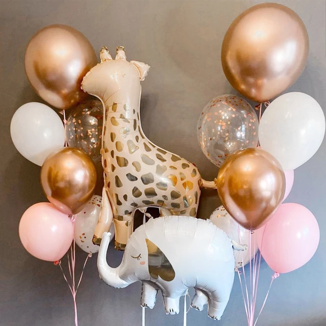 Ballon hélium lapin rose - Décoration pour baby shower fille