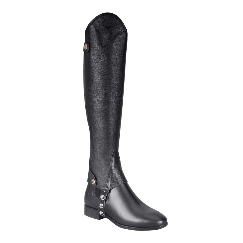 Genuine Leather Equestrian Leg Guards Cowhide Men Women Chaps Knight Equipment Protective Gear Available in All Seasons 5
