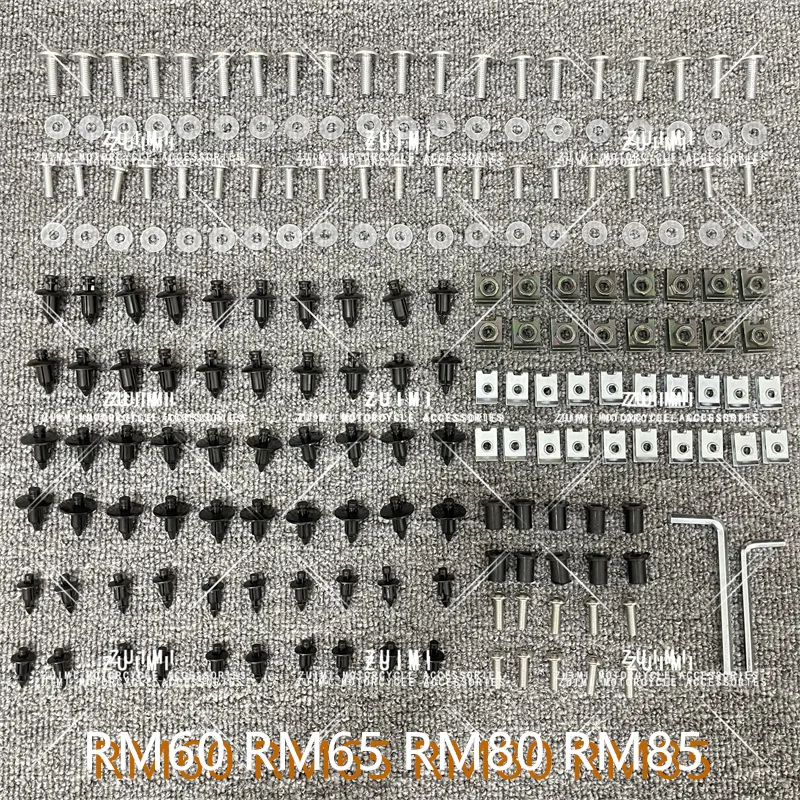 

Fairing Bodywork Kit Bolts Screws For Fit For Suzuki RM60 RM65 RM80 RM85