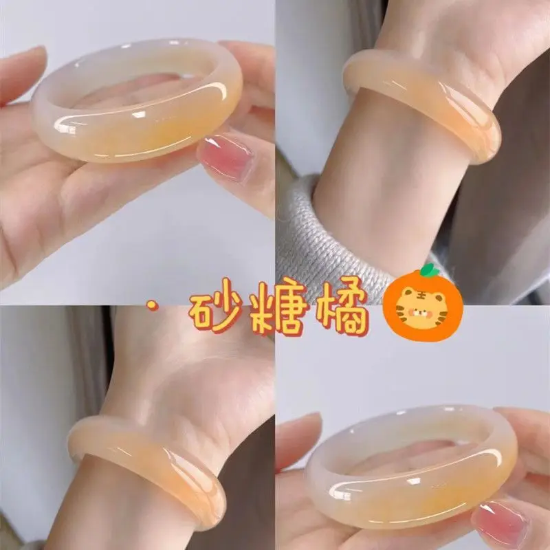 

Jewelry Chalcedony Yiwu Early Year Shatang Orange Bracelet