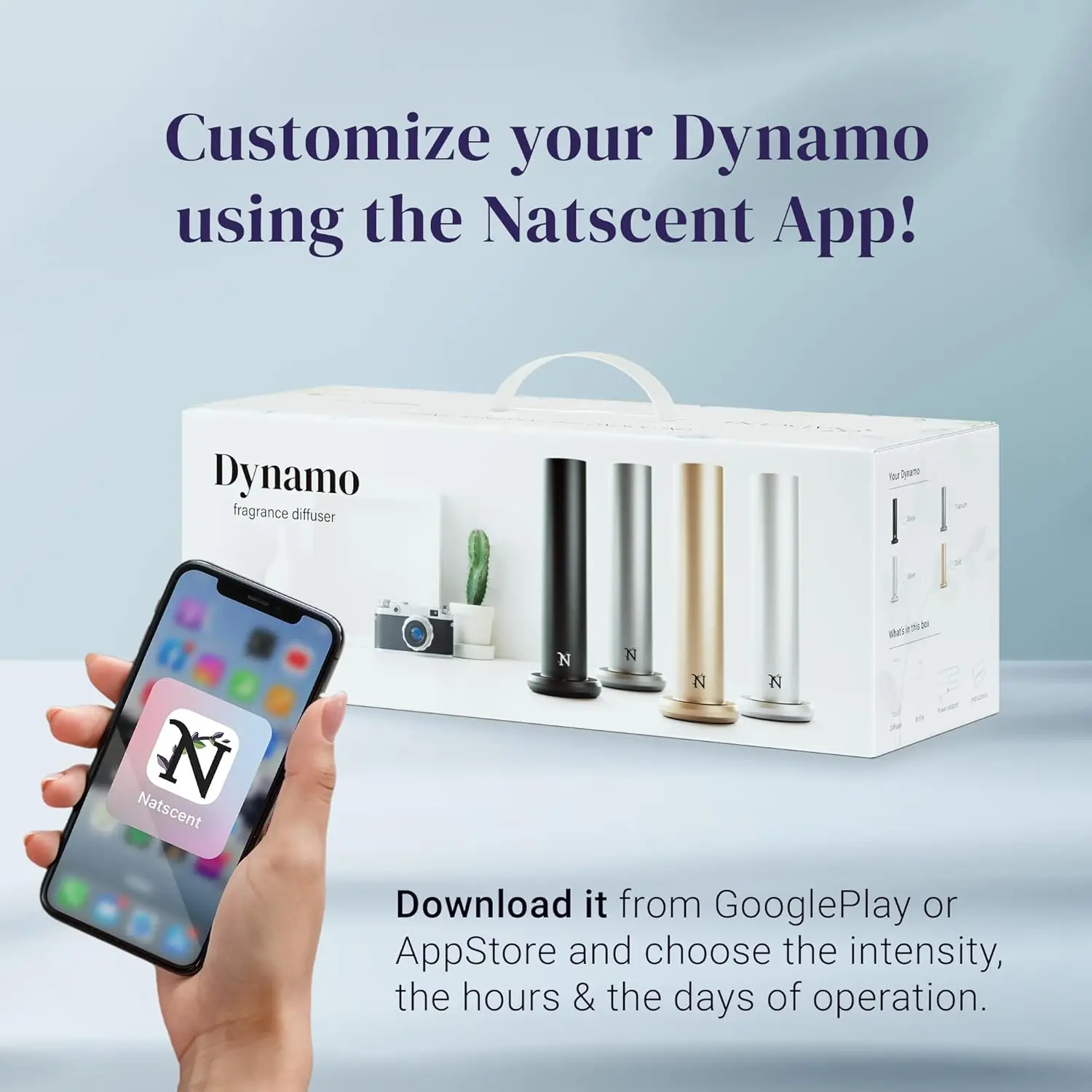 Updated Hotel Scent Essential Oil , App or Manual Control Plug & Play for Essential Oils Larg