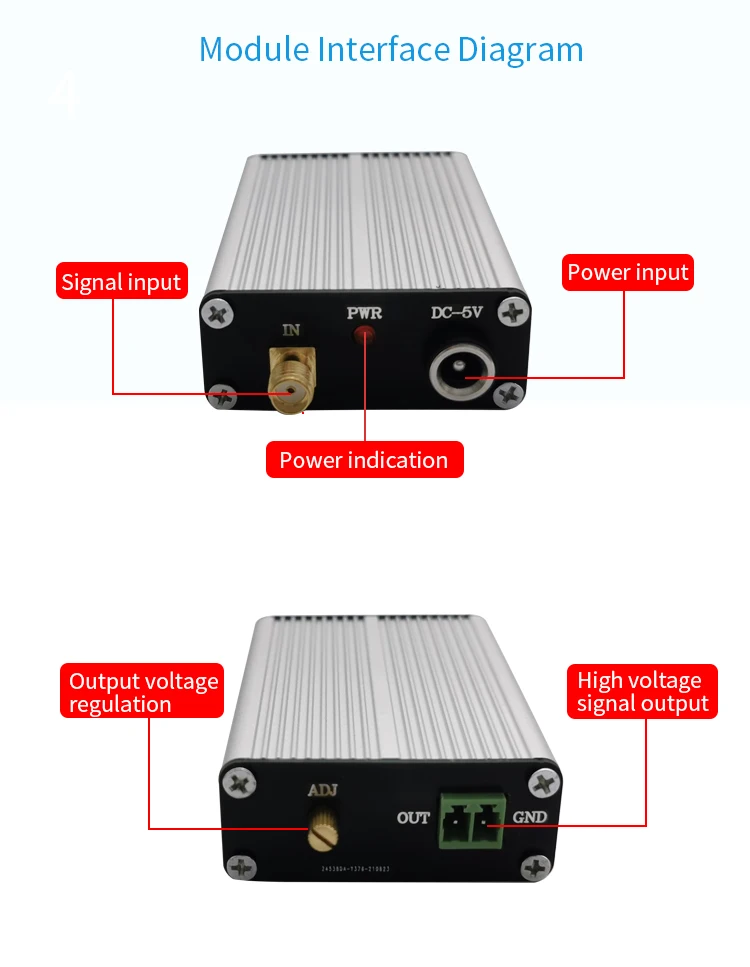 Piezoelectric ceramic PZT drive controller module linear 130V high-voltage outpu