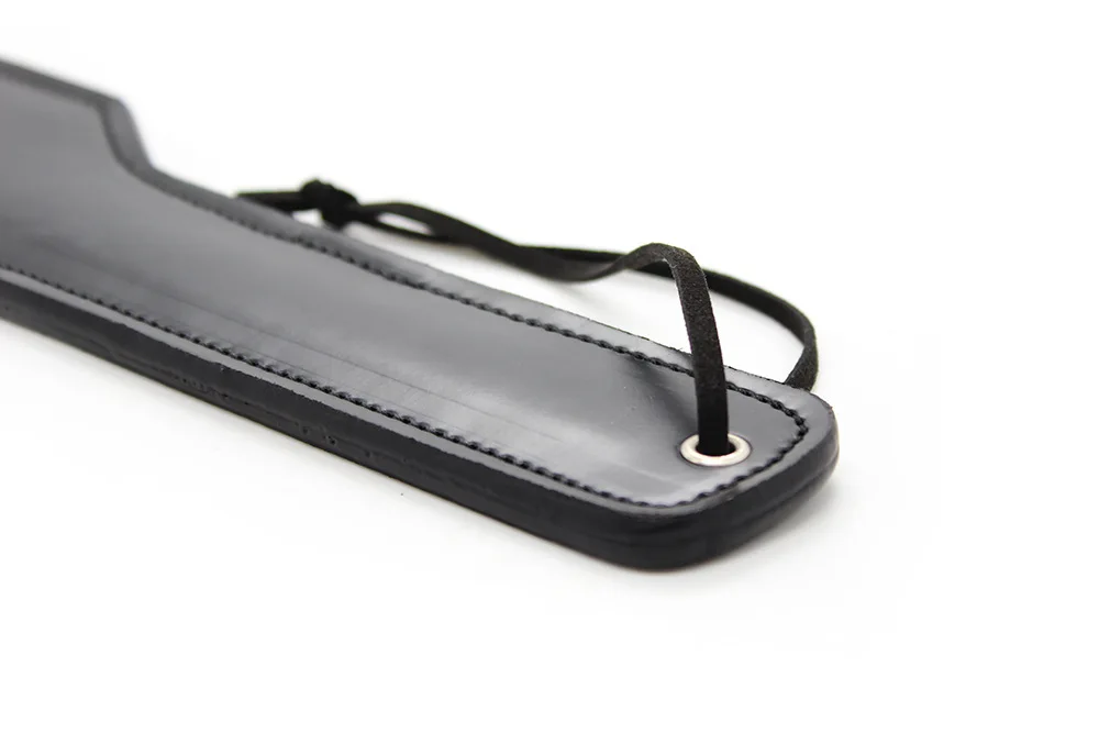 Black leather  paddle Whip Rhombic Head 5