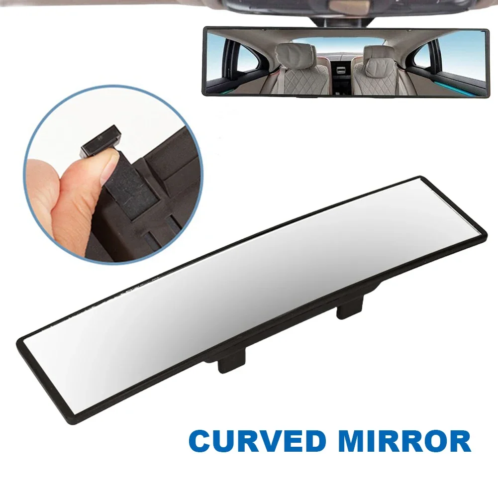 Convex Interior Clip On Rear View Car Mirror Universal Anti Glare Anti fog Panoramic 285MM Wide